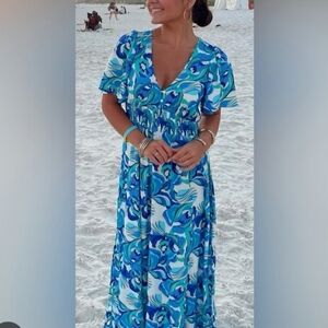 ABEL THE LABEL FLORAL DRESS SIZE MEDIUM